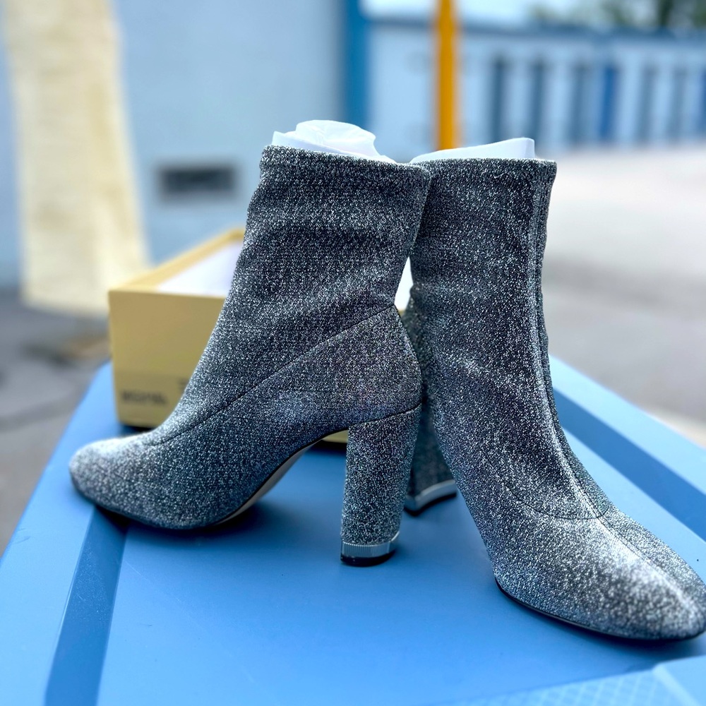 Michael Kors Silver Booties Size 7